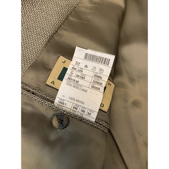 Joseph Abboud Wool Blazer Mens 42R Tweed Twill USA Made Jacket Sportcoat - Picture 12 of 12